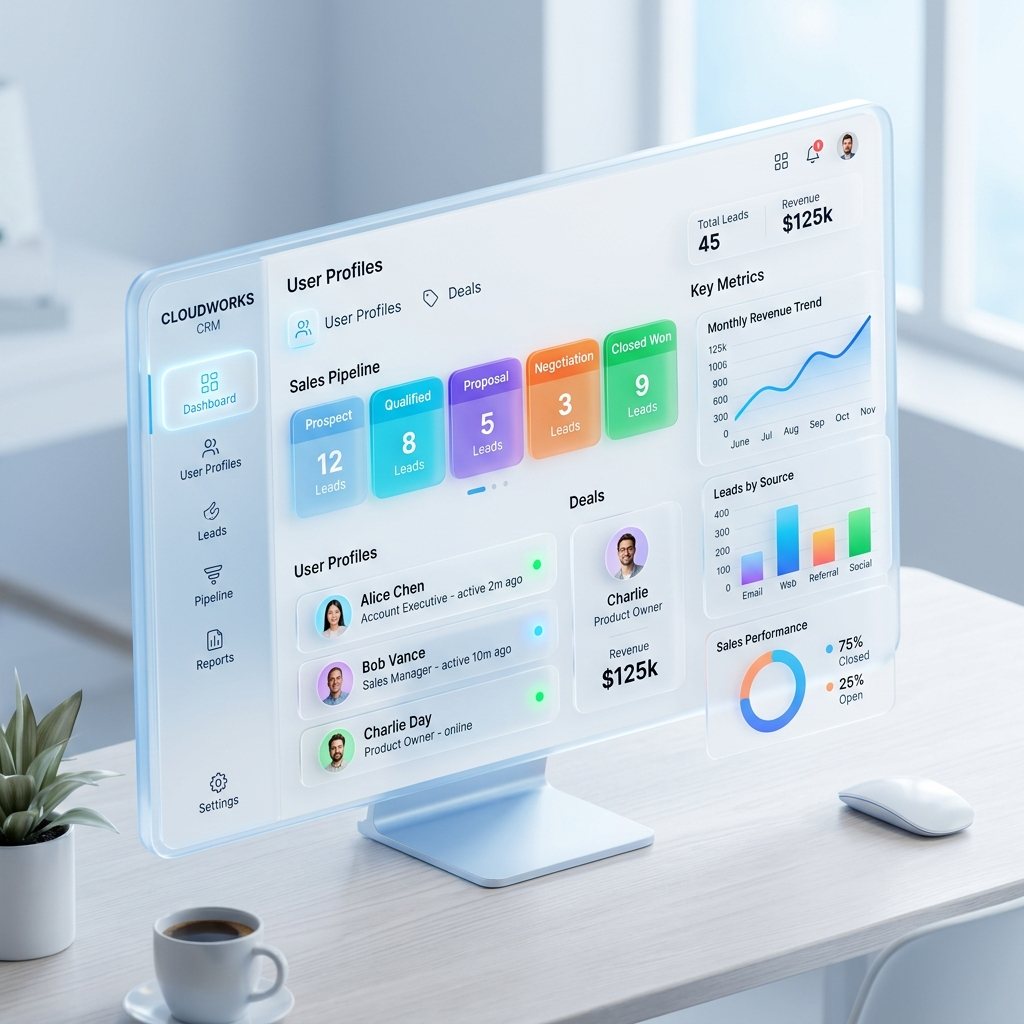 CRM and Sales Tracking Dashboard